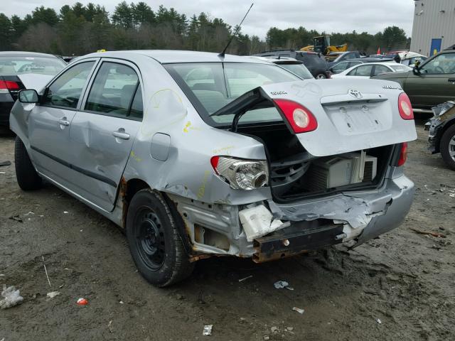 2T1BR32E45C440048 - 2005 TOYOTA COROLLA CE SILVER photo 3