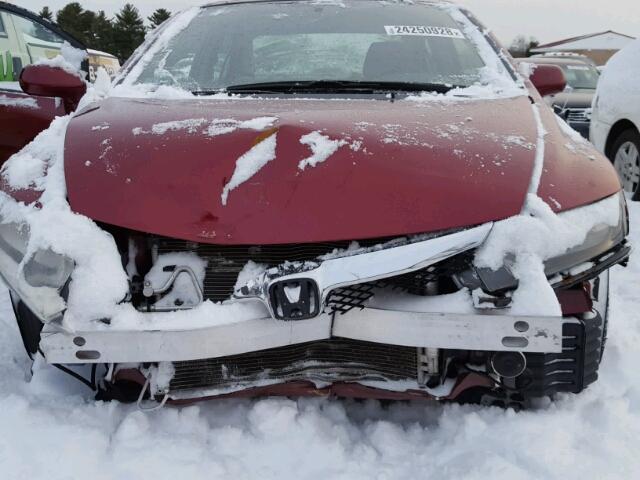 2HGFA16569H502361 - 2009 HONDA CIVIC LX RED photo 9