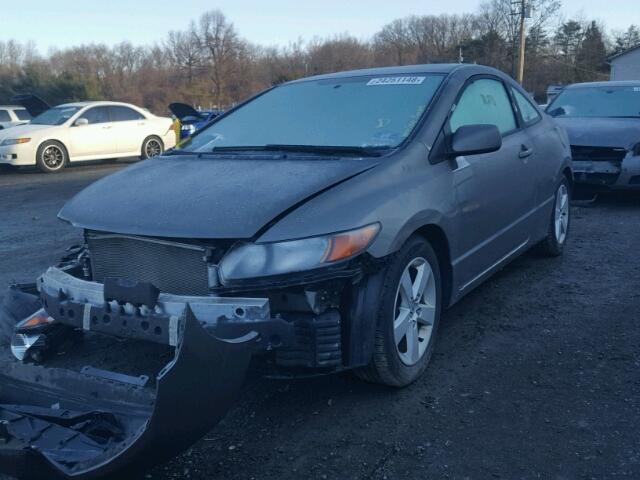 2HGFG11847H584104 - 2007 HONDA CIVIC EX GRAY photo 2