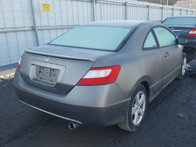 2HGFG11847H584104 - 2007 HONDA CIVIC EX GRAY photo 4