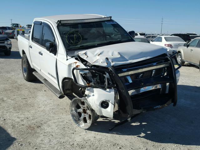 1N6BA0EC4DN309727 - 2013 NISSAN TITAN S WHITE photo 1