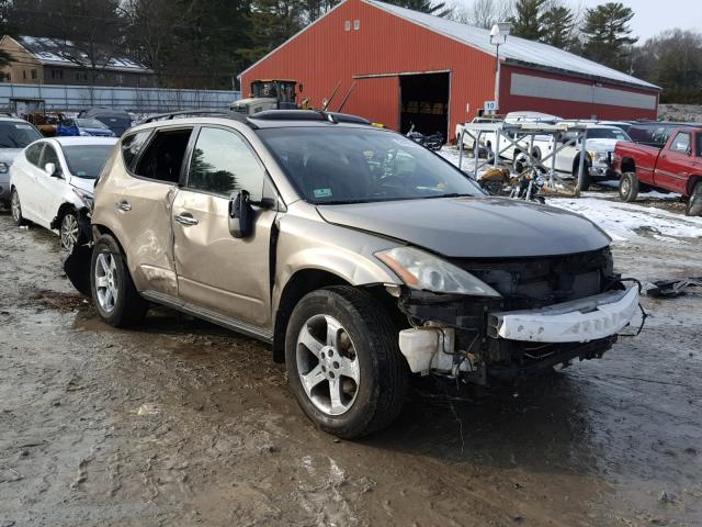 JN8AZ08W74W313962 - 2004 NISSAN MURANO SL BROWN photo 1