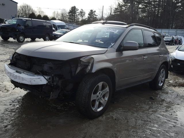 JN8AZ08W74W313962 - 2004 NISSAN MURANO SL BROWN photo 2