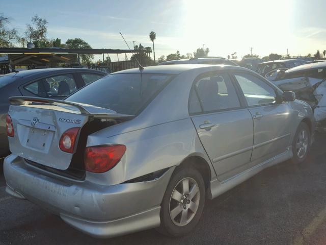 1NXBR32E34Z302773 - 2004 TOYOTA COROLLA CE SILVER photo 4