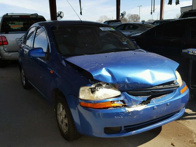 KL1TD52614B239042 - 2004 CHEVROLET AVEO BLUE photo 1