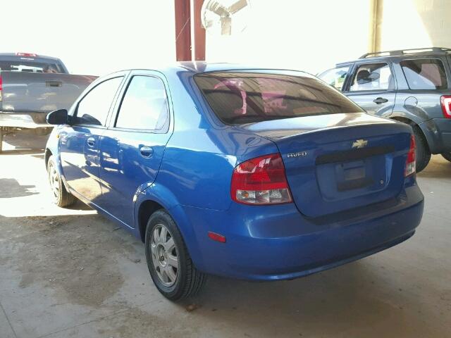 KL1TD52614B239042 - 2004 CHEVROLET AVEO BLUE photo 3