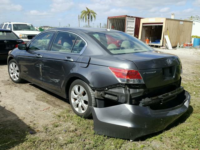 JHMCP26808C034689 - 2008 HONDA ACCORD EXL GRAY photo 3