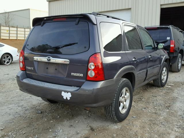 4F2YZ02Z85KM59423 - 2005 MAZDA TRIBUTE I BLUE photo 4