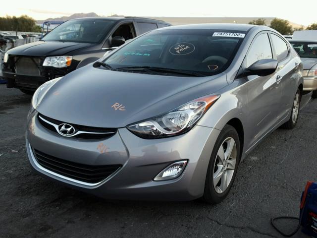 KMHDH4AE6CU320976 - 2012 HYUNDAI ELANTRA GL SILVER photo 2