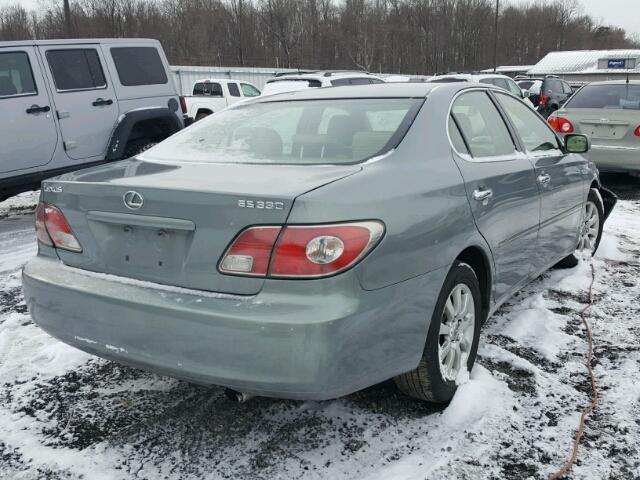 JTHBA30G845023117 - 2004 LEXUS ES 330 GRAY photo 4