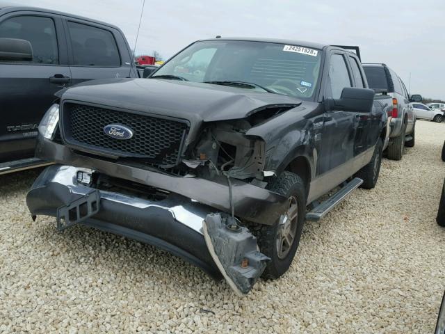 1FTRX12W86NA08126 - 2006 FORD F150 GRAY photo 2