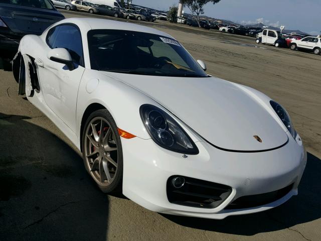 WP0AB2A89EK192786 - 2014 PORSCHE CAYMAN S WHITE photo 1