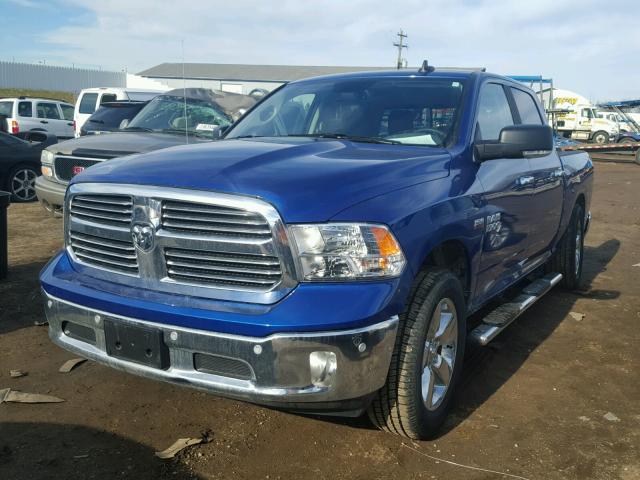 3C6RR7LT7HG769945 - 2017 RAM 1500 SLT BLUE photo 2