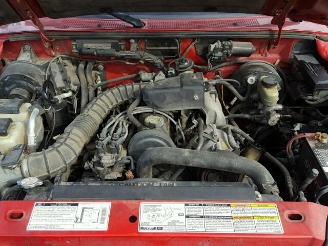 1FTYR14C2XPB60191 - 1999 FORD RANGER SUP RED photo 7