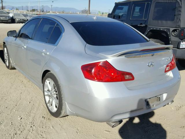 JNKBV61EX7M711830 - 2007 INFINITI G35 SILVER photo 3