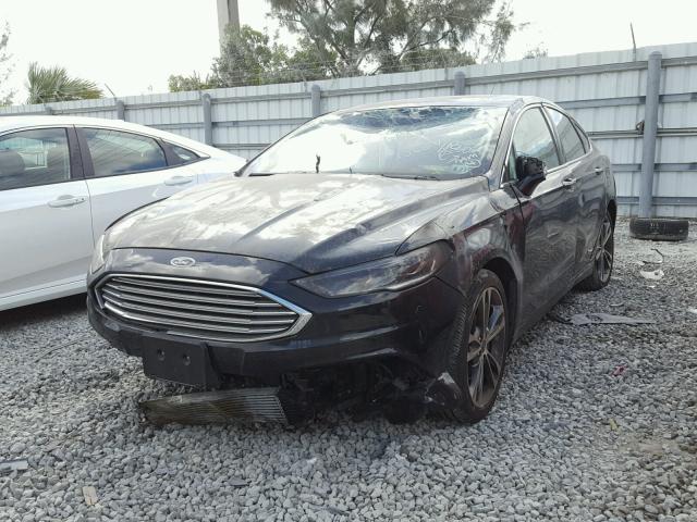 3FA6P0K94HR401568 - 2017 FORD FUSION TIT BLACK photo 2