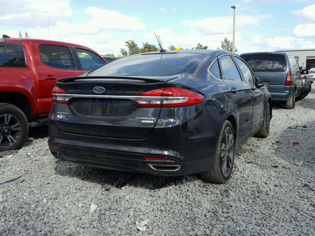 3FA6P0K94HR401568 - 2017 FORD FUSION TIT BLACK photo 4