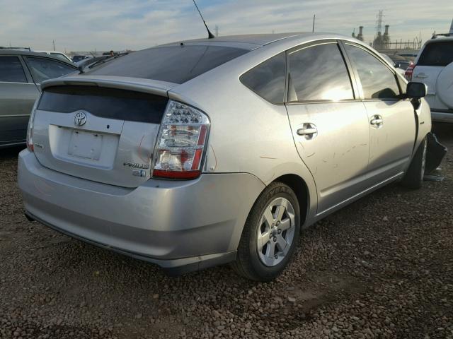 JTDKB20U383317394 - 2008 TOYOTA PRIUS SILVER photo 4