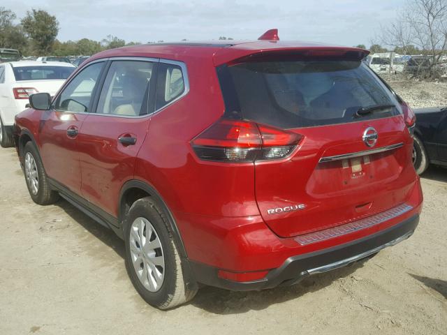 JN8AT2MTXHW133972 - 2017 NISSAN ROGUE S RED photo 3