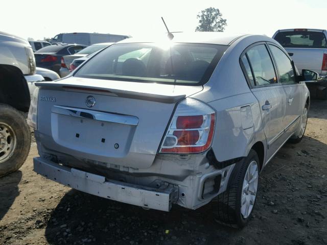 3N1AB6AP2BL652785 - 2011 NISSAN SENTRA 2.0 SILVER photo 4