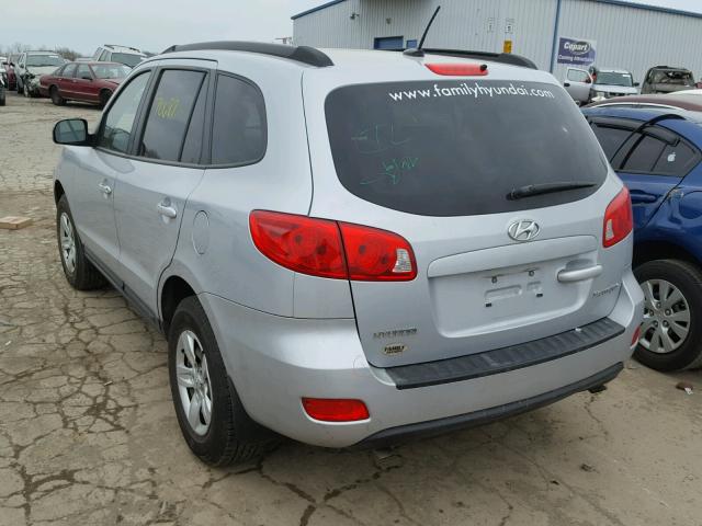 5NMSG13D09H308145 - 2009 HYUNDAI SANTA FE G GRAY photo 3