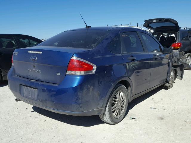 1FAHP35N39W155999 - 2009 FORD FOCUS SE BLUE photo 4