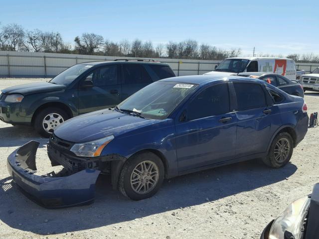 1FAHP35N39W155999 - 2009 FORD FOCUS SE BLUE photo 9