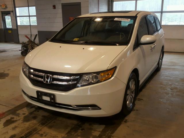 5FNRL5H60FB096081 - 2015 HONDA ODYSSEY EX WHITE photo 2