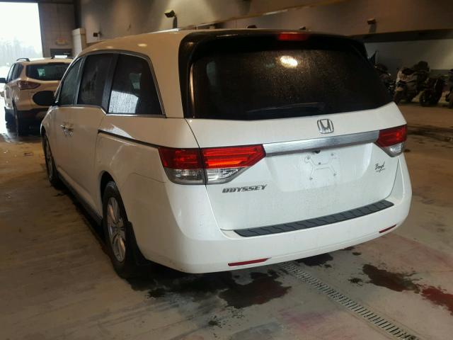 5FNRL5H60FB096081 - 2015 HONDA ODYSSEY EX WHITE photo 3