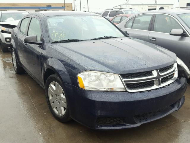 1C3CDZAB2DN571640 - 2013 DODGE AVENGER SE BLUE photo 1