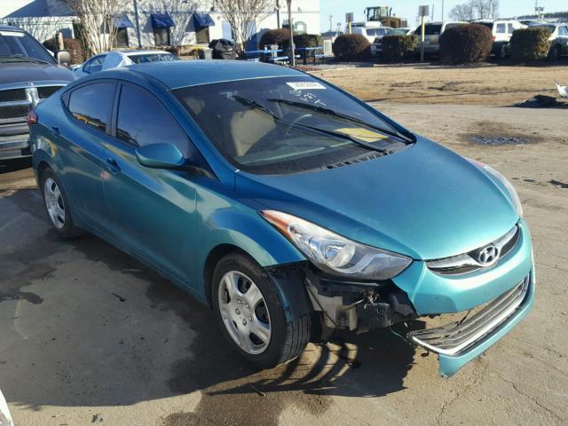 5NPDH4AE0DH223434 - 2013 HYUNDAI ELANTRA GL GREEN photo 1