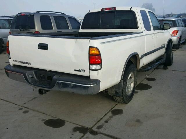 5TBRT34121S217978 - 2001 TOYOTA TUNDRA ACC WHITE photo 4