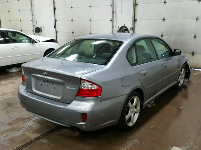 4S3BL616097236156 - 2009 SUBARU LEGACY 2.5 GRAY photo 4