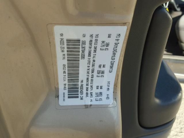 1B3EL36T64N165951 - 2004 DODGE STRATUS SE TAN photo 10