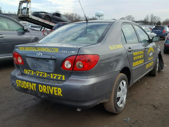 2T1BR32E38C903656 - 2008 TOYOTA COROLLA CE CHARCOAL photo 4