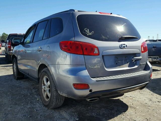 5NMSG13D97H117255 - 2007 HYUNDAI SANTA FE G SILVER photo 3