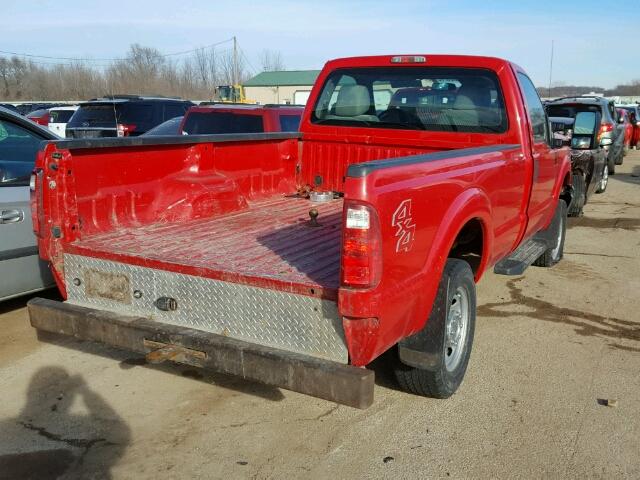 1FTBF2B60DEA30483 - 2013 FORD F250 SUPER RED photo 4