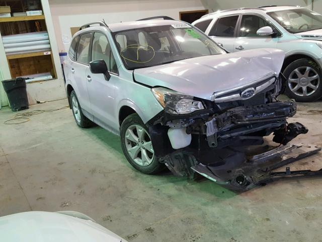 JF2SJABC7FH805508 - 2015 SUBARU FORESTER 2 SILVER photo 1