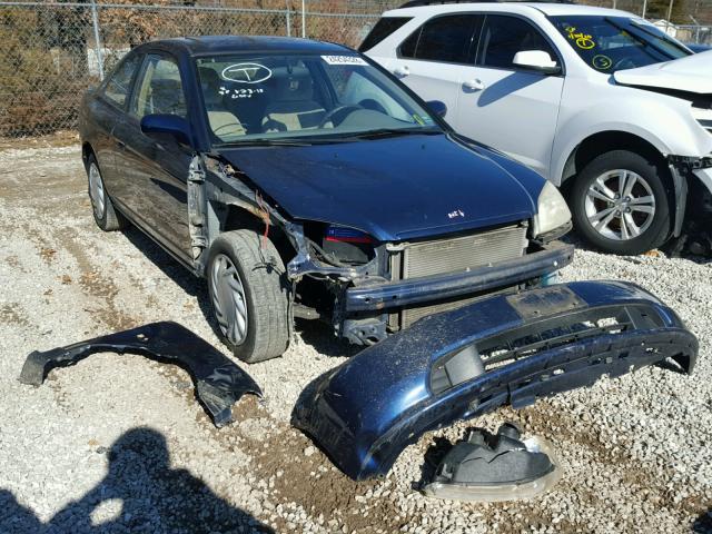 1HGEM219X2L054346 - 2002 HONDA CIVIC EX ლურჯი ფოტო 1