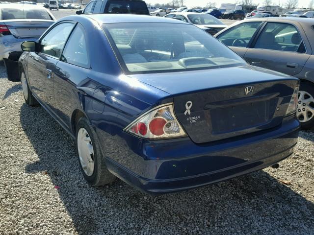 1HGEM219X2L054346 - 2002 HONDA CIVIC EX ლურჯი ფოტო 3