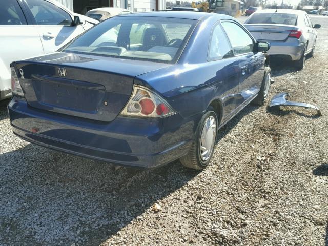 1HGEM219X2L054346 - 2002 HONDA CIVIC EX ლურჯი ფოტო 4