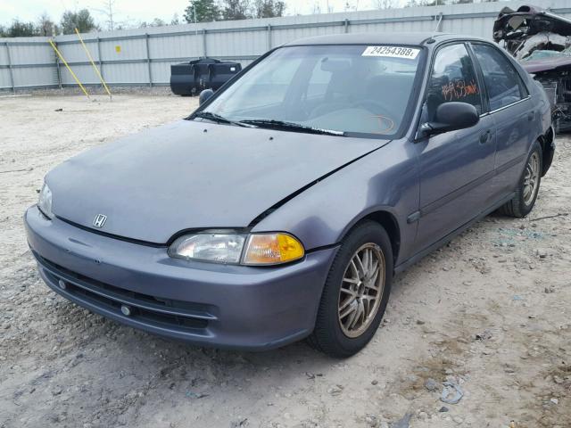 1HGEG8542RL015236 - 1994 HONDA CIVIC DX CHARCOAL photo 2