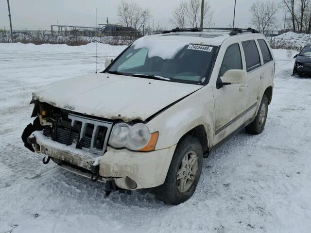 1J8HR58M78C234829 - 2008 JEEP GRAND CHER WHITE photo 2