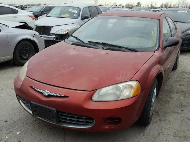 1C3EL46U41N579873 - 2001 CHRYSLER SEBRING LX RED photo 2