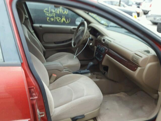 1C3EL46U41N579873 - 2001 CHRYSLER SEBRING LX RED photo 5