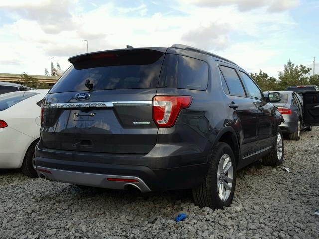 1FM5K7DH0HGC51737 - 2017 FORD EXPLORER X BLACK photo 4