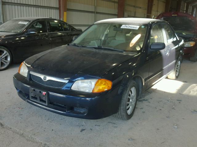JM1BJ2225Y0220102 - 2000 MAZDA PROTEGE DX BLUE photo 2