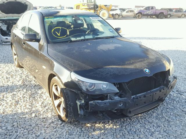 WBANU53528CT10074 - 2008 BMW 528 I BLACK photo 1