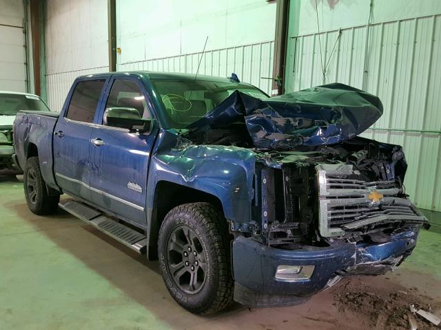 3GCUKTEC5FG526953 - 2015 CHEVROLET SILVERADO BLUE photo 1