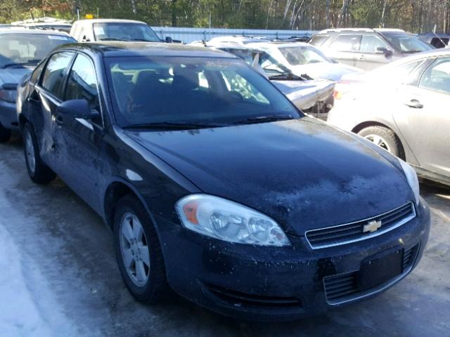 2G1WT55K479388318 - 2007 CHEVROLET IMPALA LT BLACK photo 1